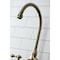 Kingston Brass KS7793ALBS Bridge Kitchen Faucet with Brass Sprayer, Antique Brass KS7793ALBS - alternate 4